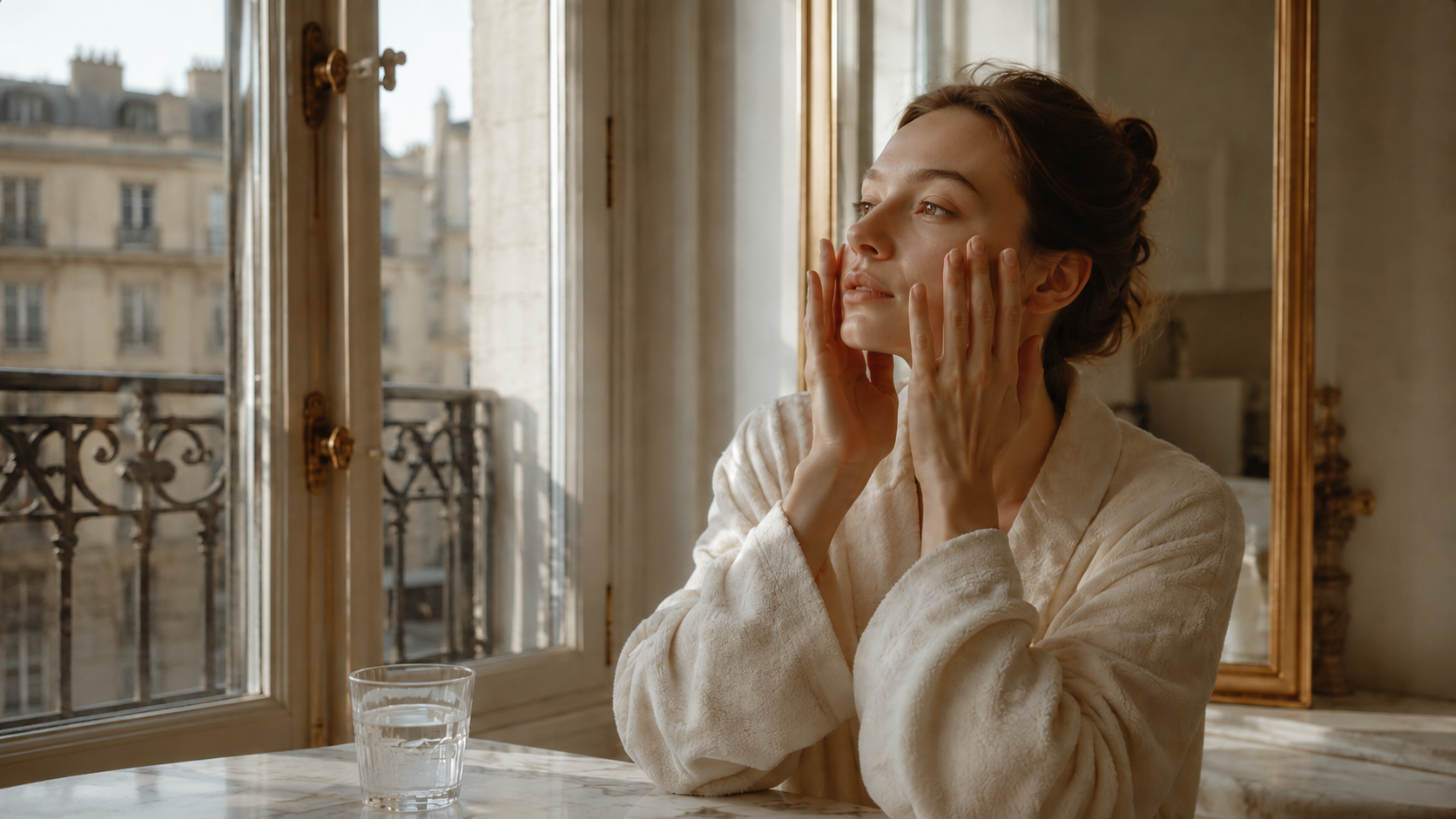 Femme au réveil avec le visage gonflé et besoin d’un drainage du visage à Paris 15